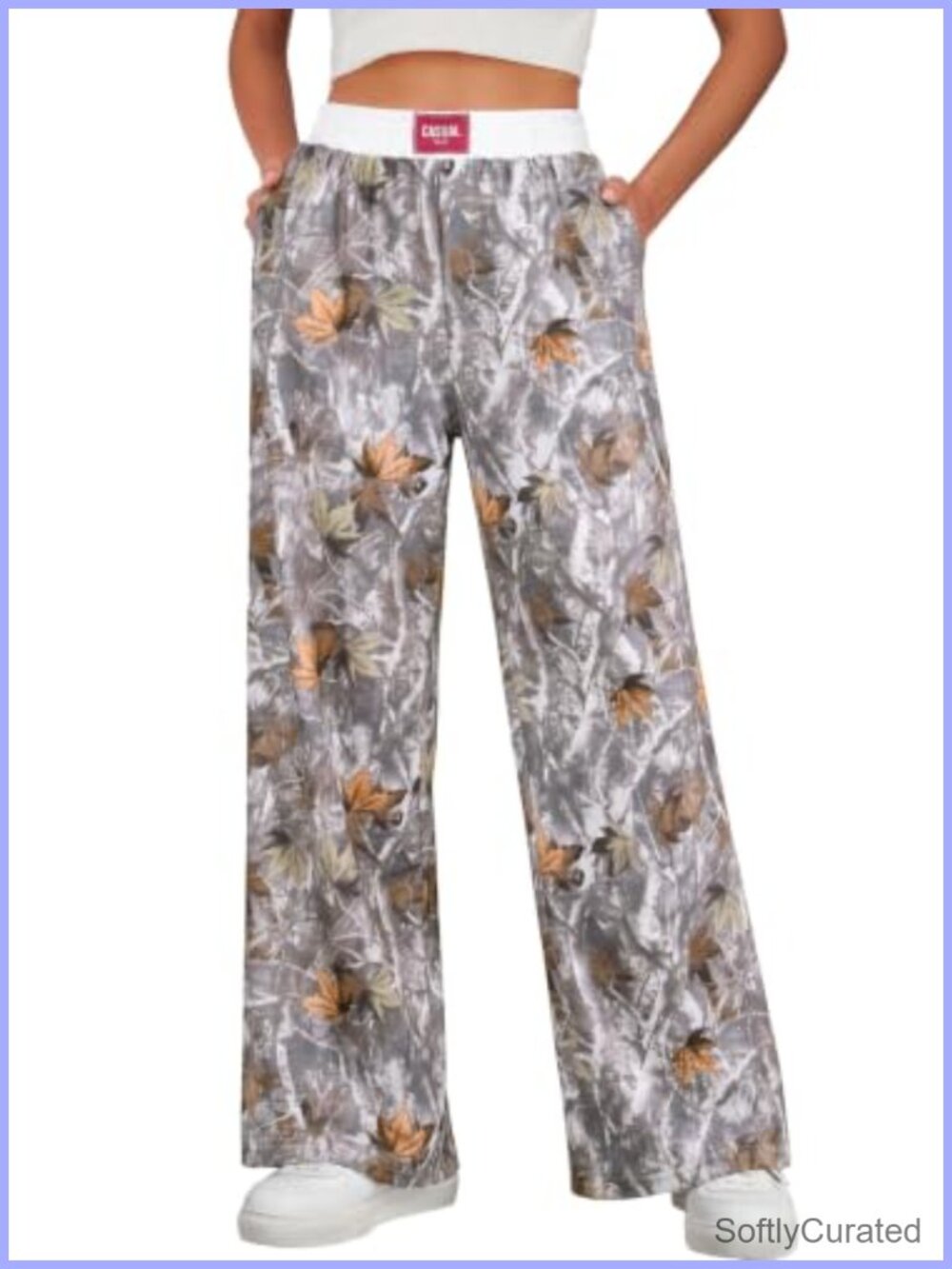 Women's Wide Leg Palazzo Pants High Waist Flowy Lounge with Pockets